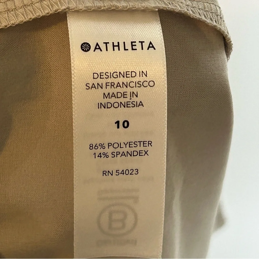 Athleta Skyline Pant II Paperbag Light Beige Size 10 - Picture 13 of 14
